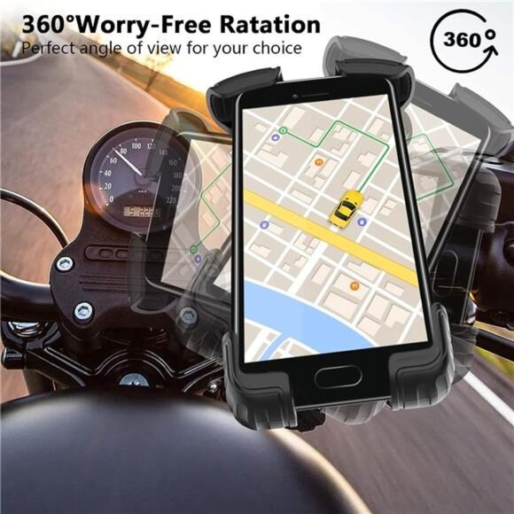 Bike Motorcycle Phone Mount,【Super Stable Metal】 Bike Motorcycle Phone Holder - Picture 5 of 7